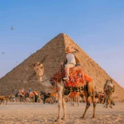 Giza Pyramids in Cairo Egypt