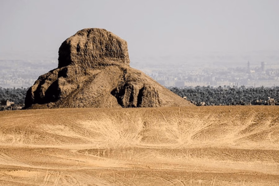 Black Pyramid Dahshur Egypt ruins of Middle Kingdom pyramid near Cairo