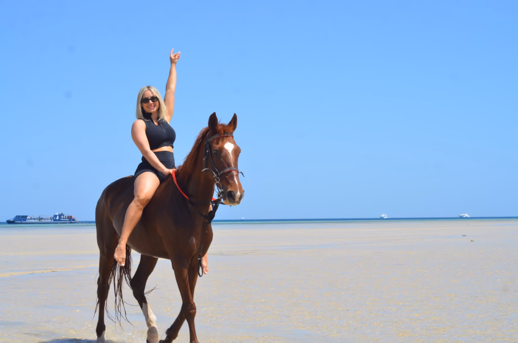 Horseback ride on the red sae.Book Egypt Travel